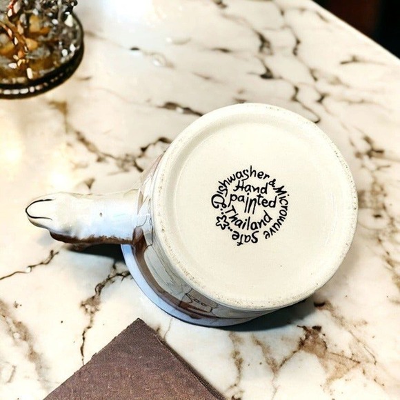 Boxer Dog Coffee Mug Head Handle Hand Painted 3D - Picture 4 of 4